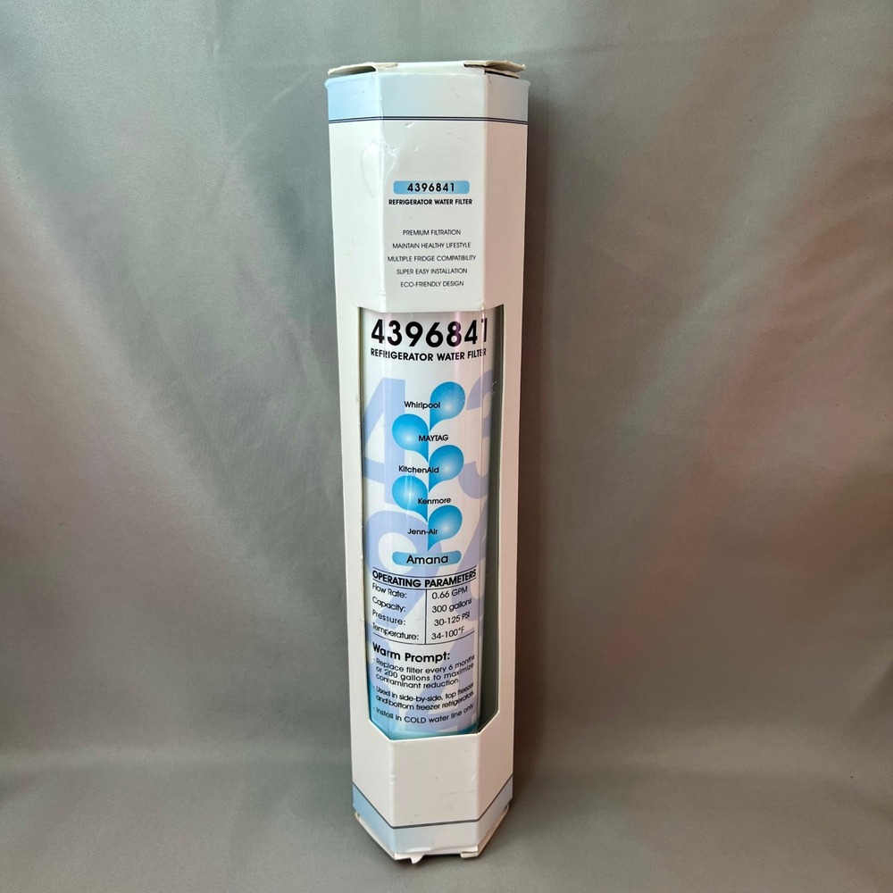 Whirlpool Maytag KitchenAid Refrigerator Water Filter 4396841 New Damaged Box